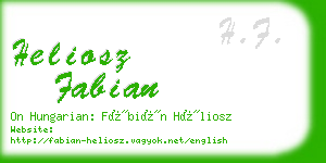 heliosz fabian business card